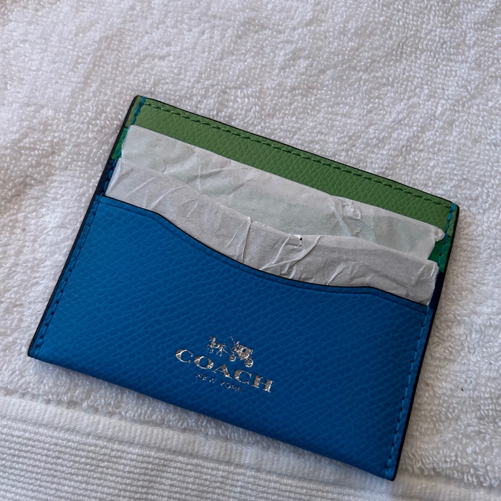 Coach Colorblock card case